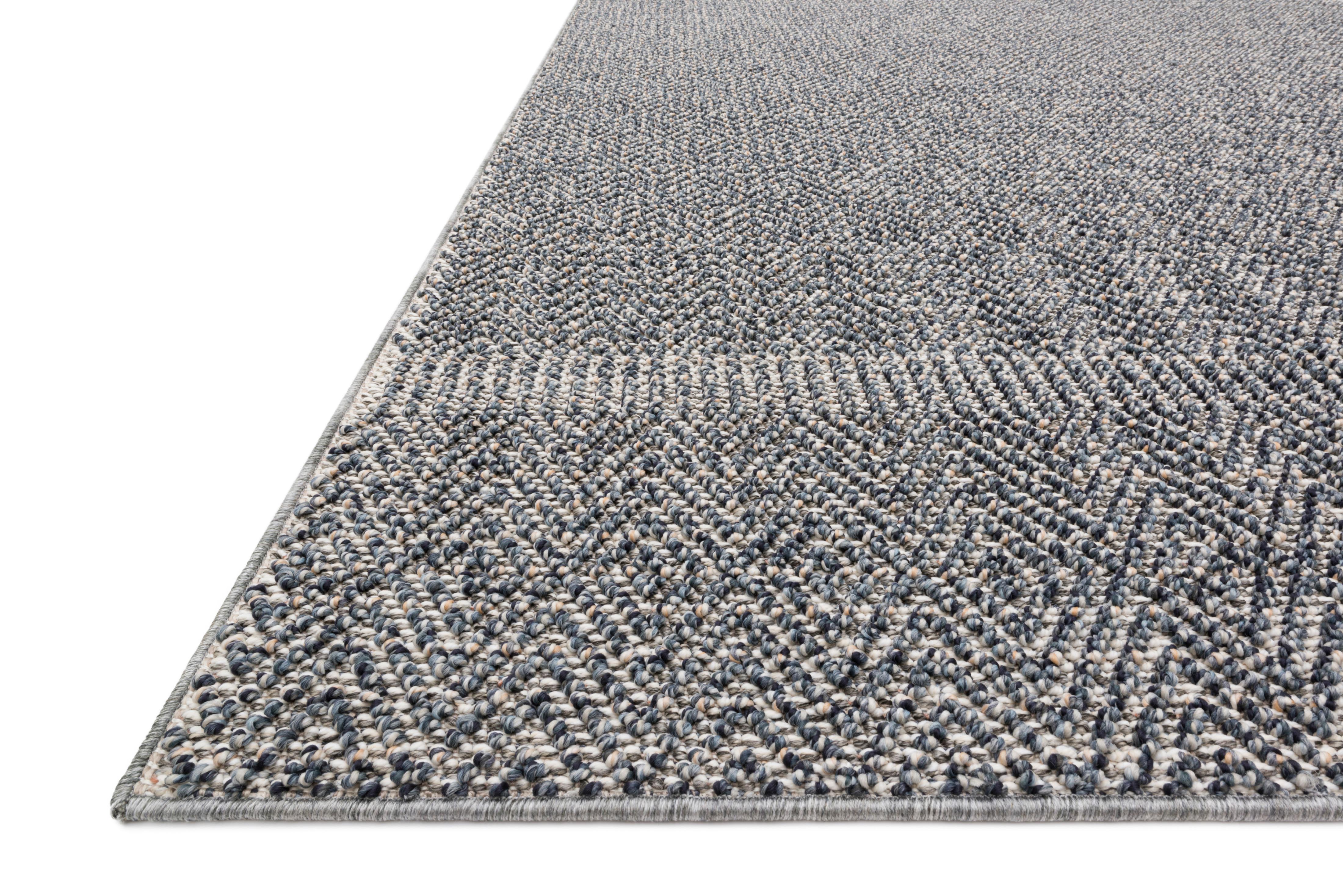 Loloi Cole Denim / Grey Rug RUGS - synthetic Loloi
