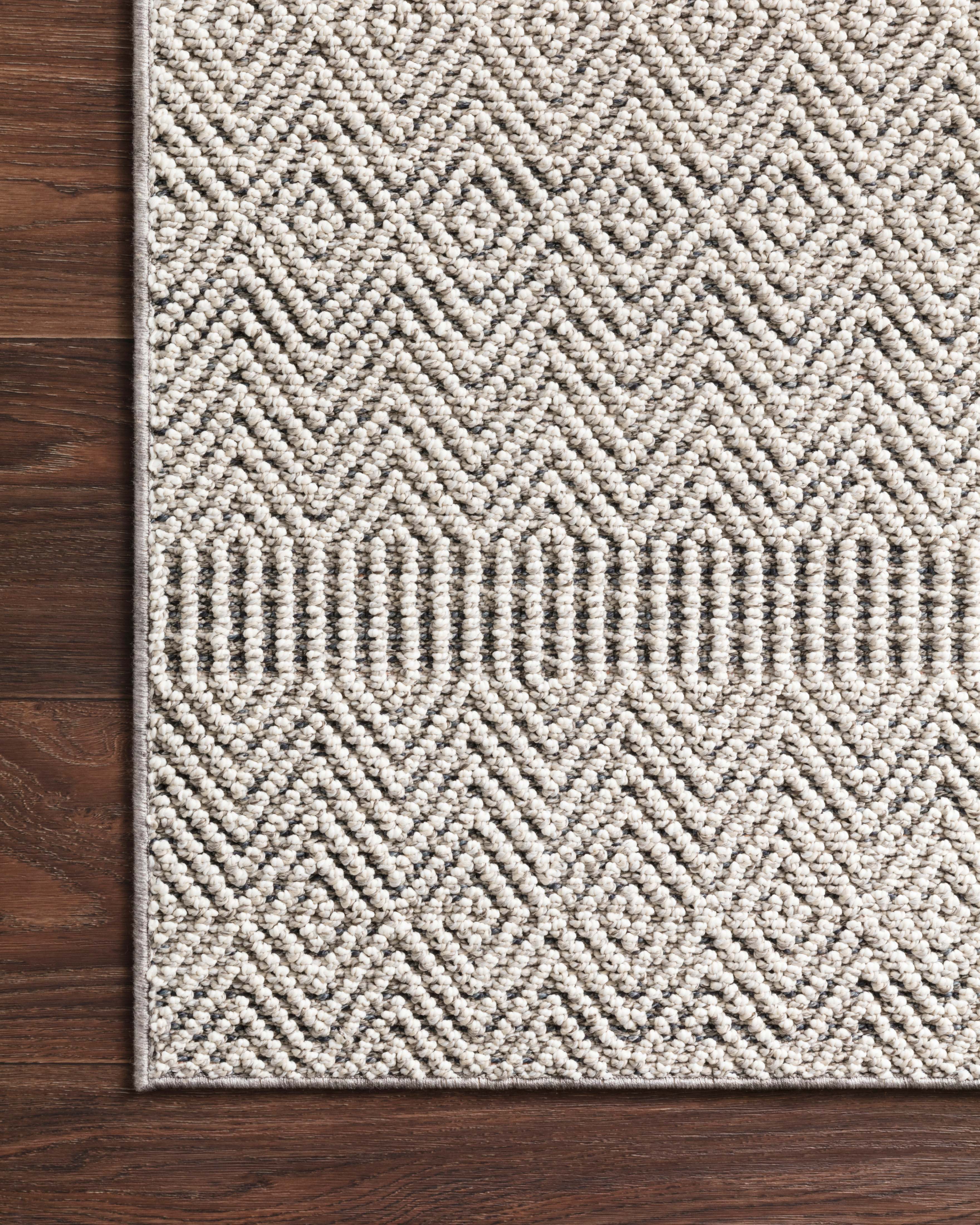 Loloi Cole Grey / Bone Rug RUGS - synthetic Loloi
