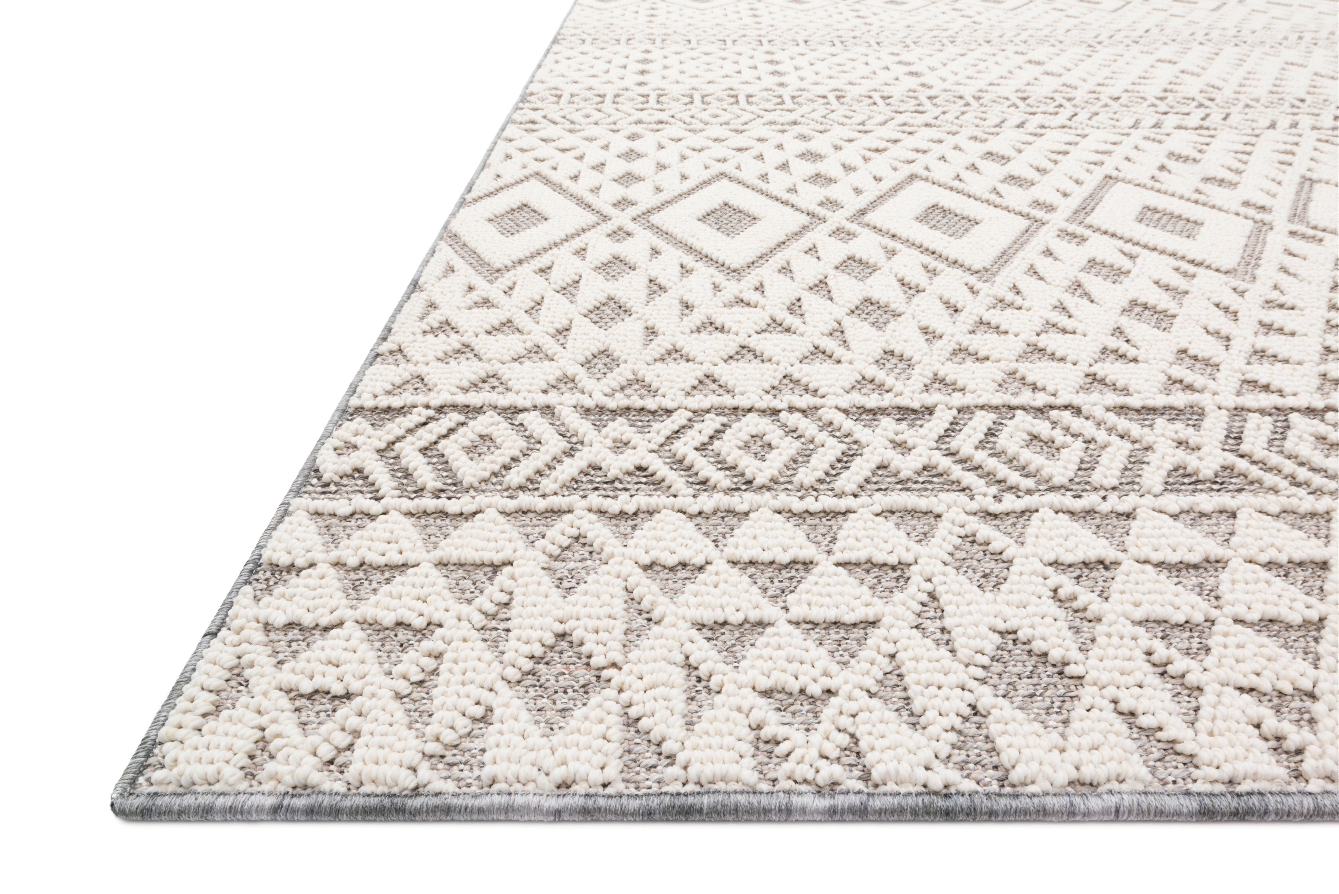 Loloi Cole Silver / Ivory Rug Loloi