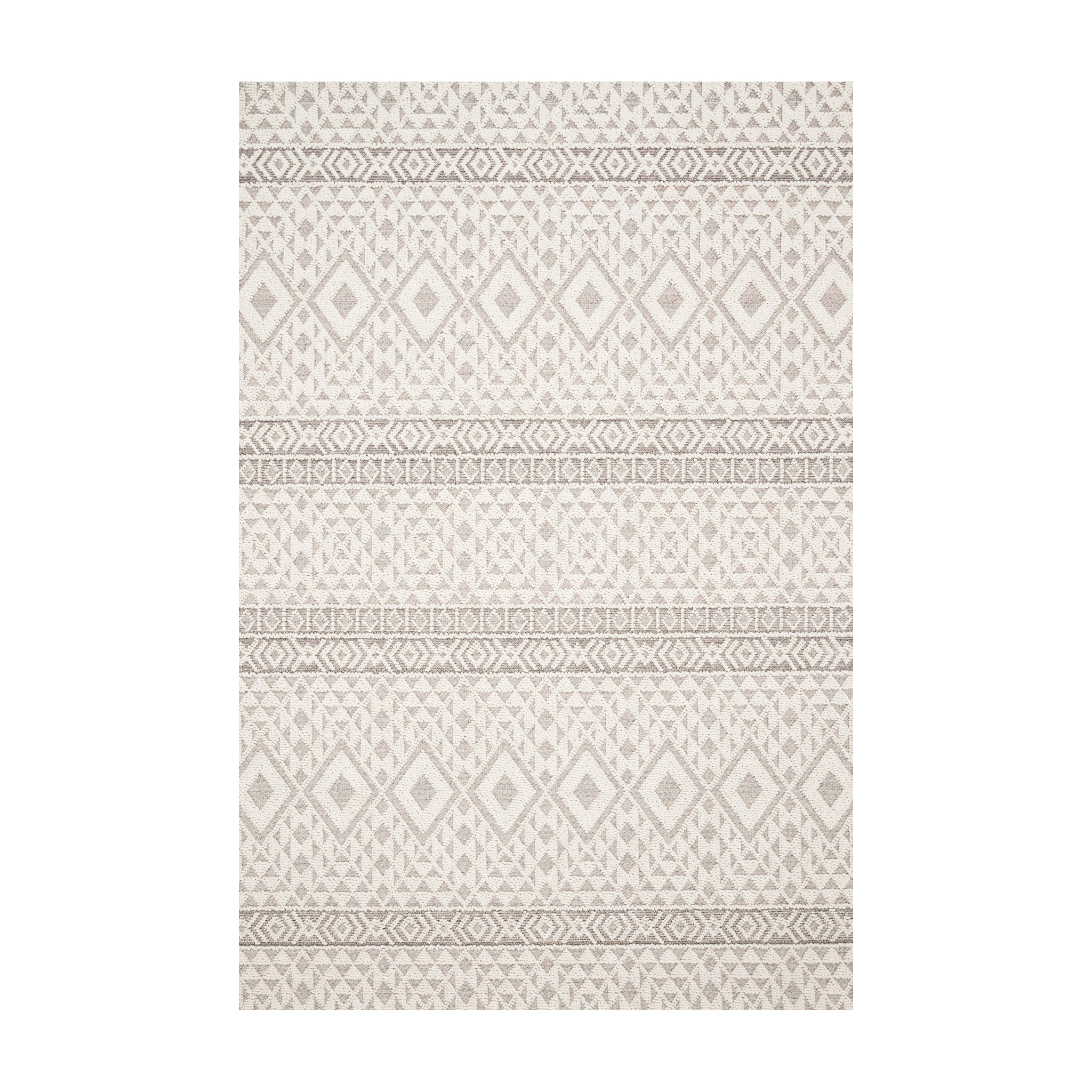 Loloi Cole Silver / Ivory Rug Loloi 2'1" x 3'4"