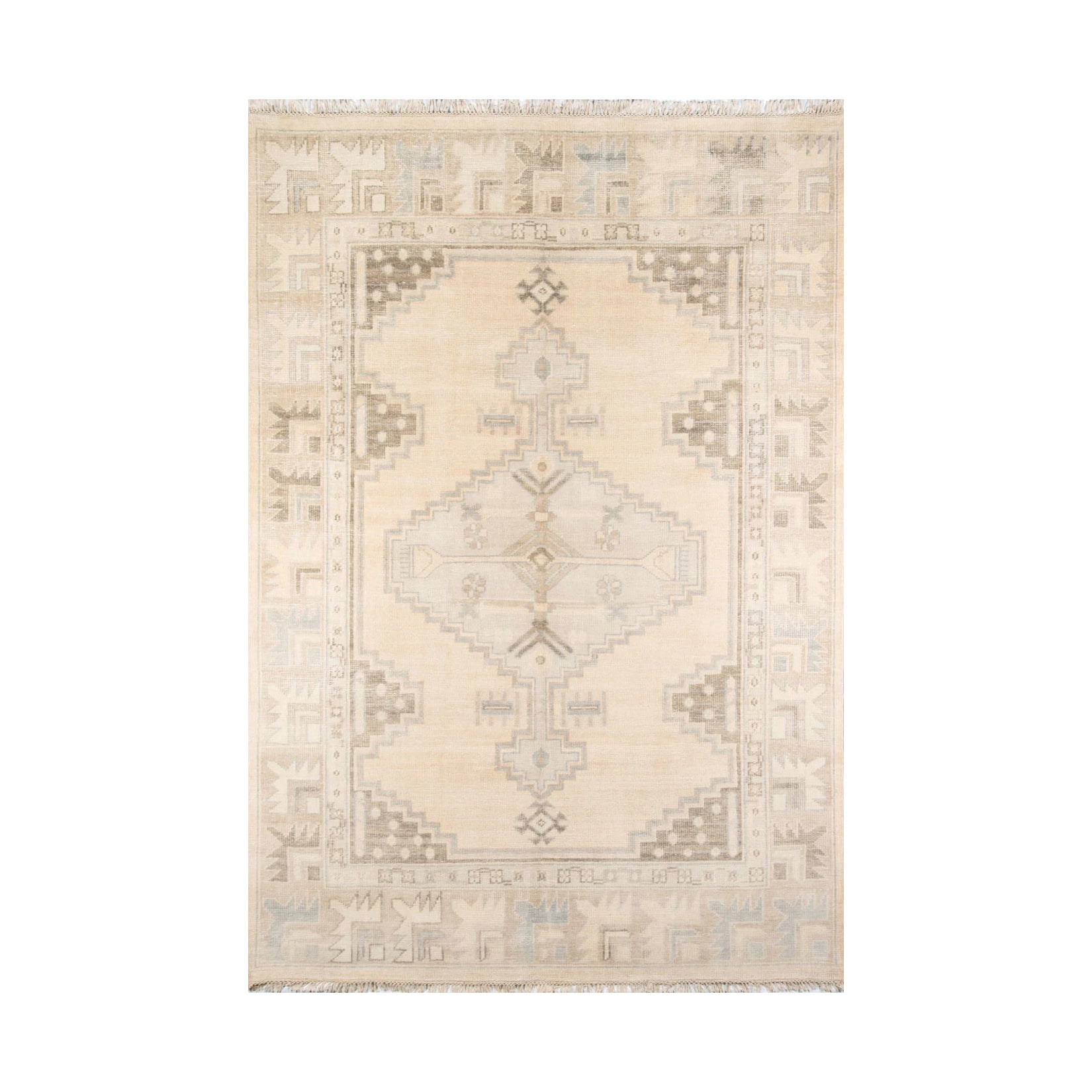 Concord Walden Hand Knotted Area Rug, Beige 2' x 3'