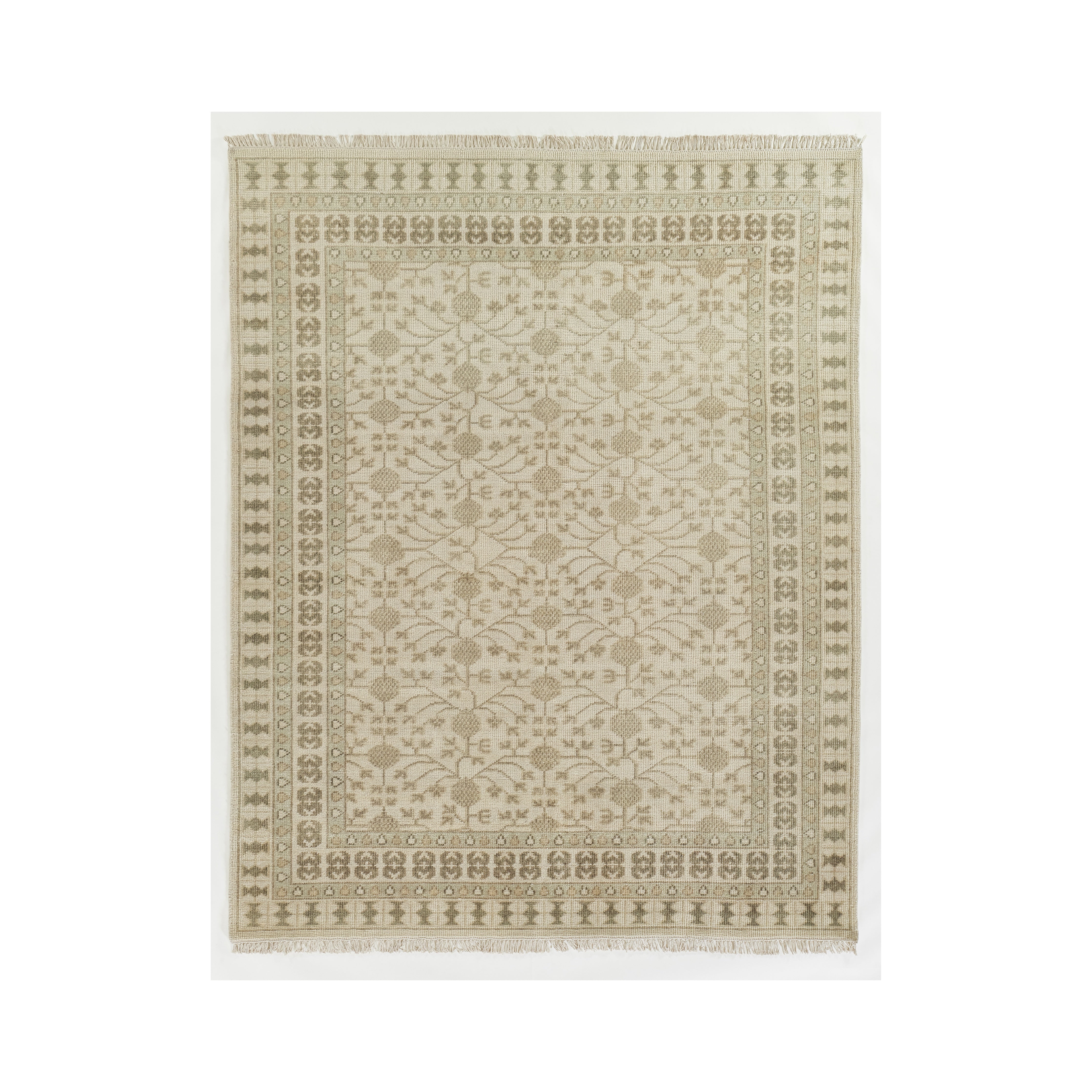 Concord Sudbury Hand Knotted Area Rug, Beige 2' x 3'