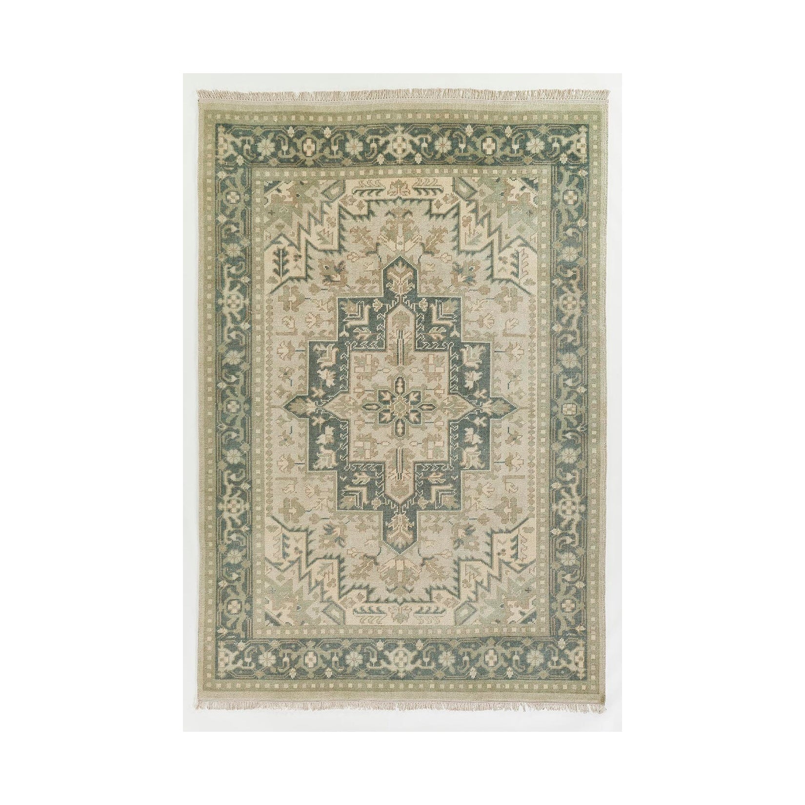 Concord Medallion Hand Knotted Area Rug, 2' x 3'