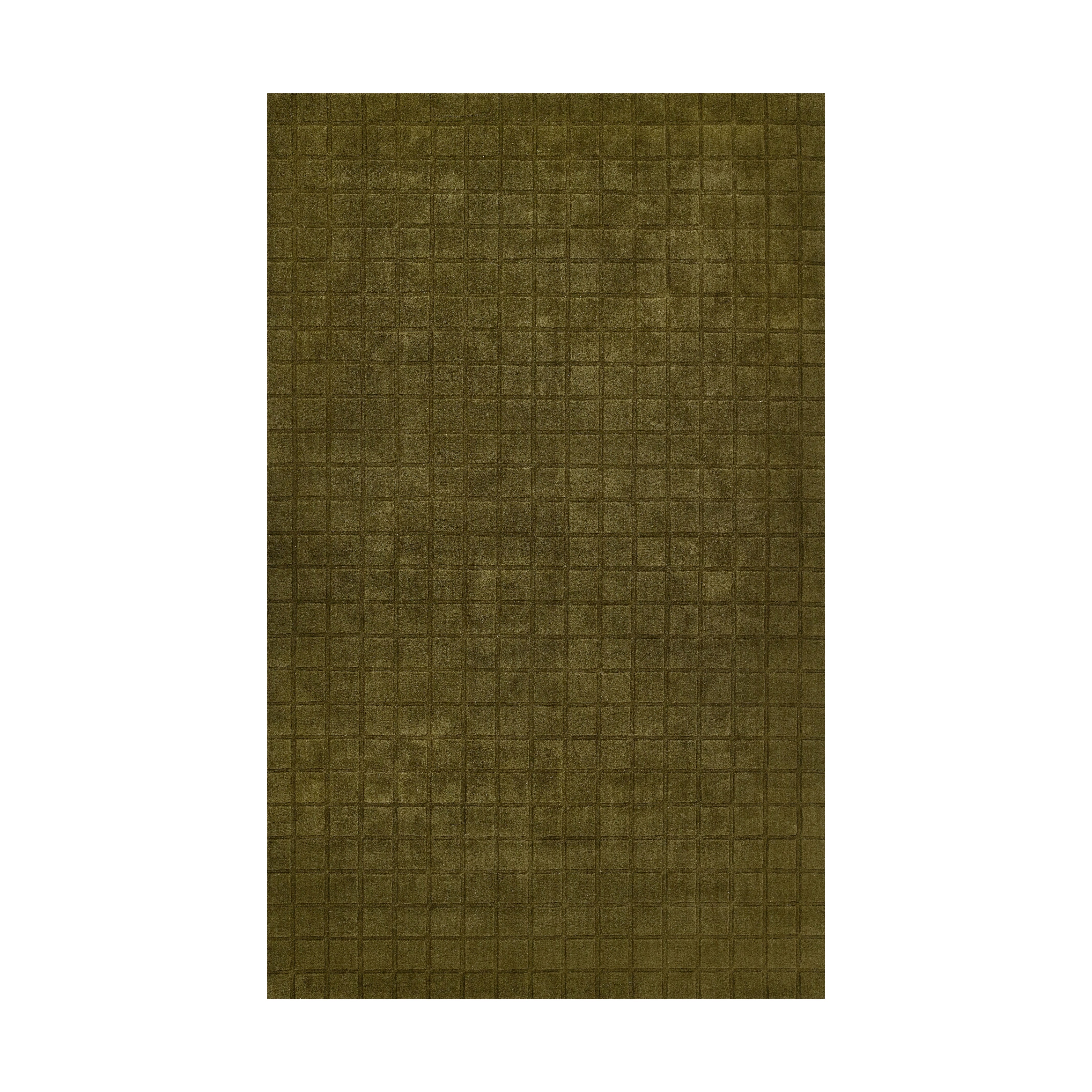 Contura Grid Hand Loomed Rug RUGS - wool Momeni Green 2' x 3'