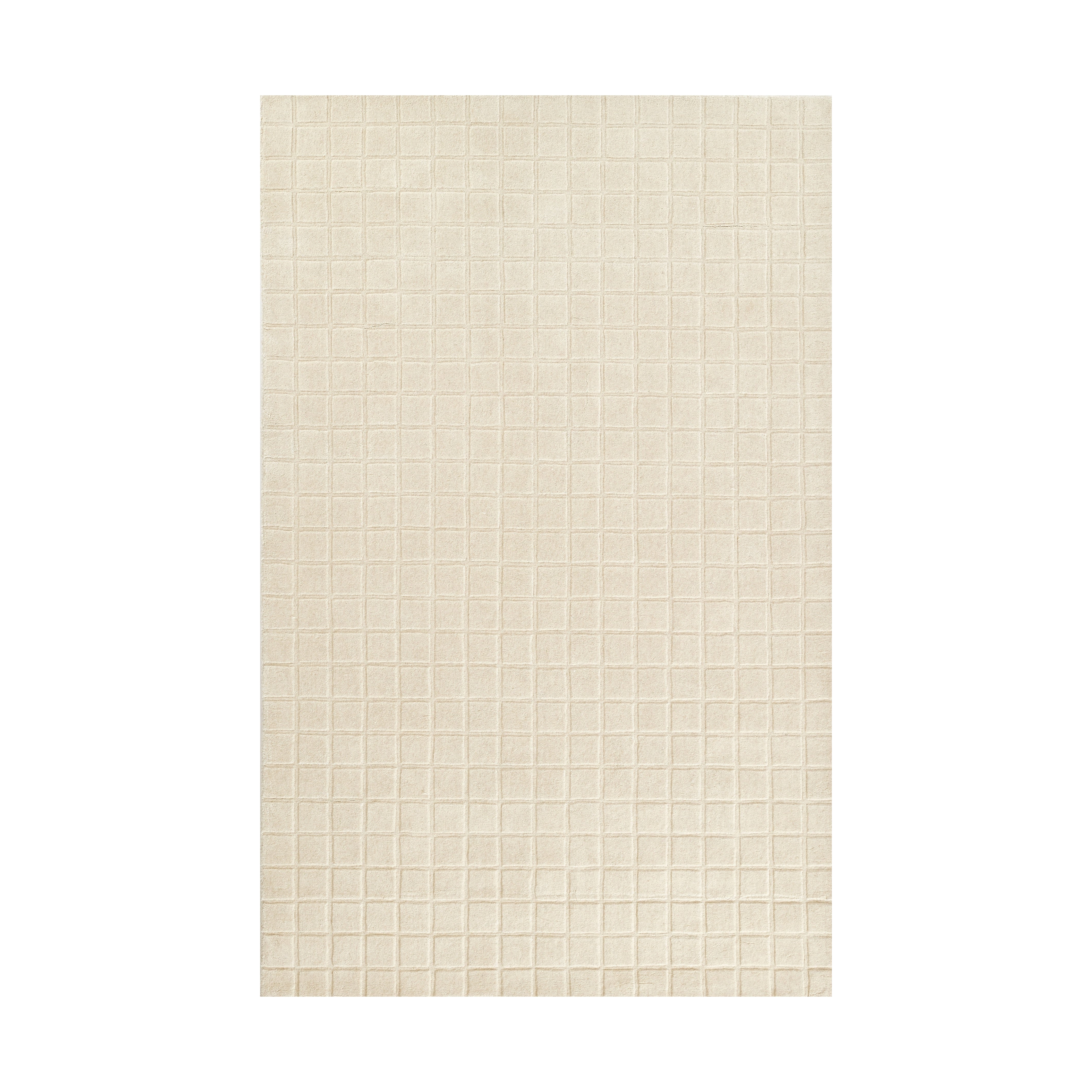 Contura Grid Hand Loomed Rug RUGS - wool Momeni Ivory 2' x 3'