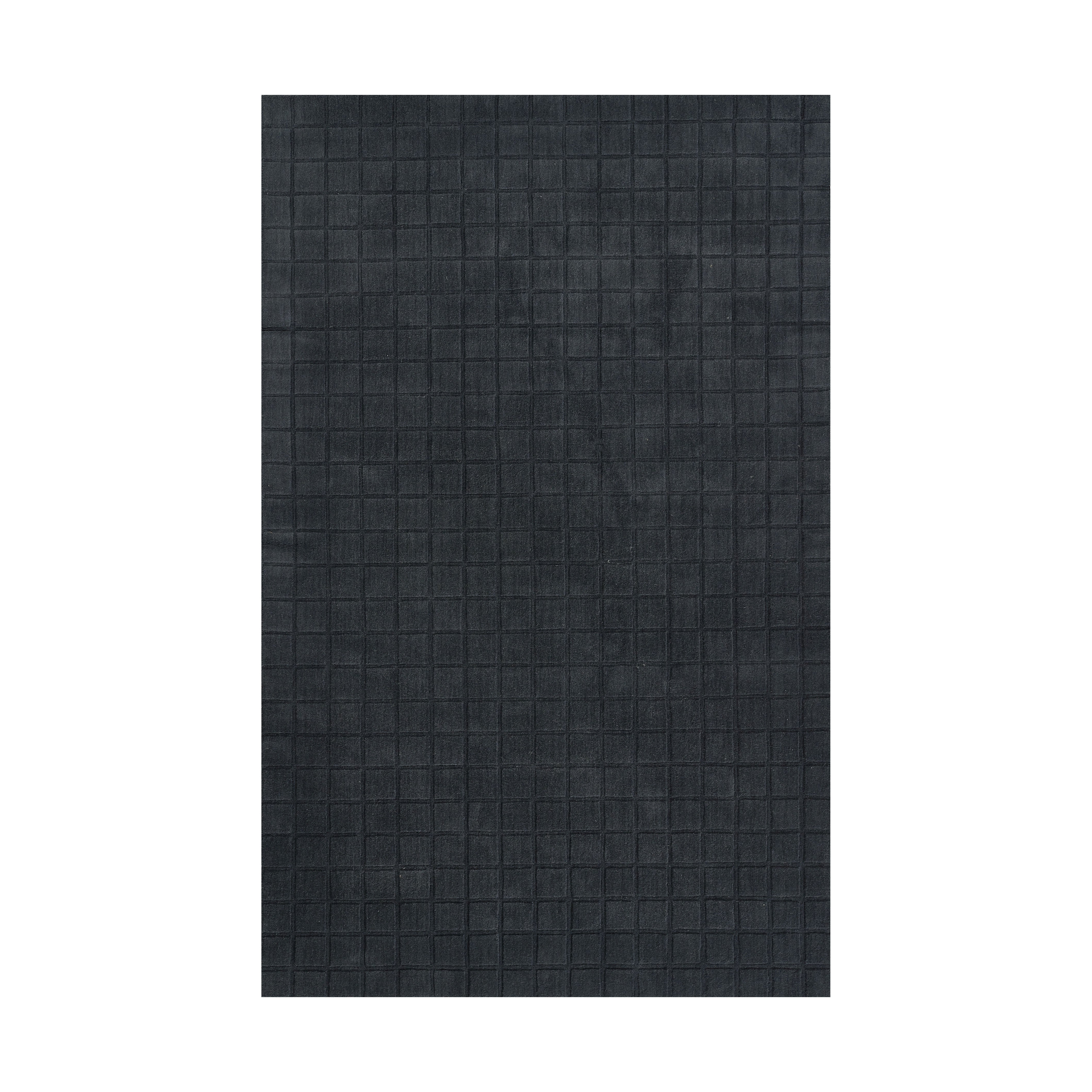 Contura Grid Hand Loomed Rug RUGS - wool Momeni Navy 2' x 3'