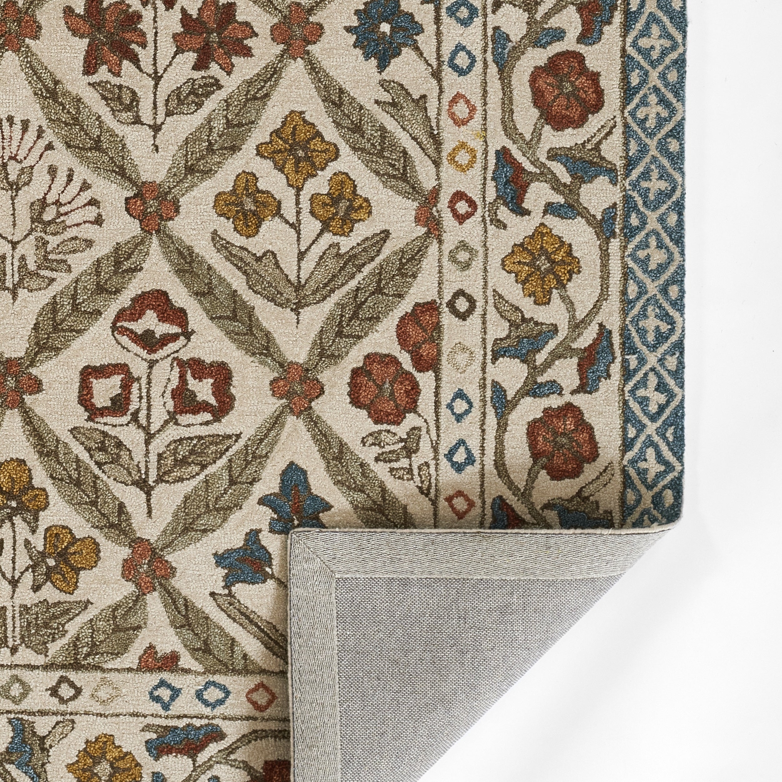 Cotswold Lattice Hand Tufted Rug RUGS - wool Momeni