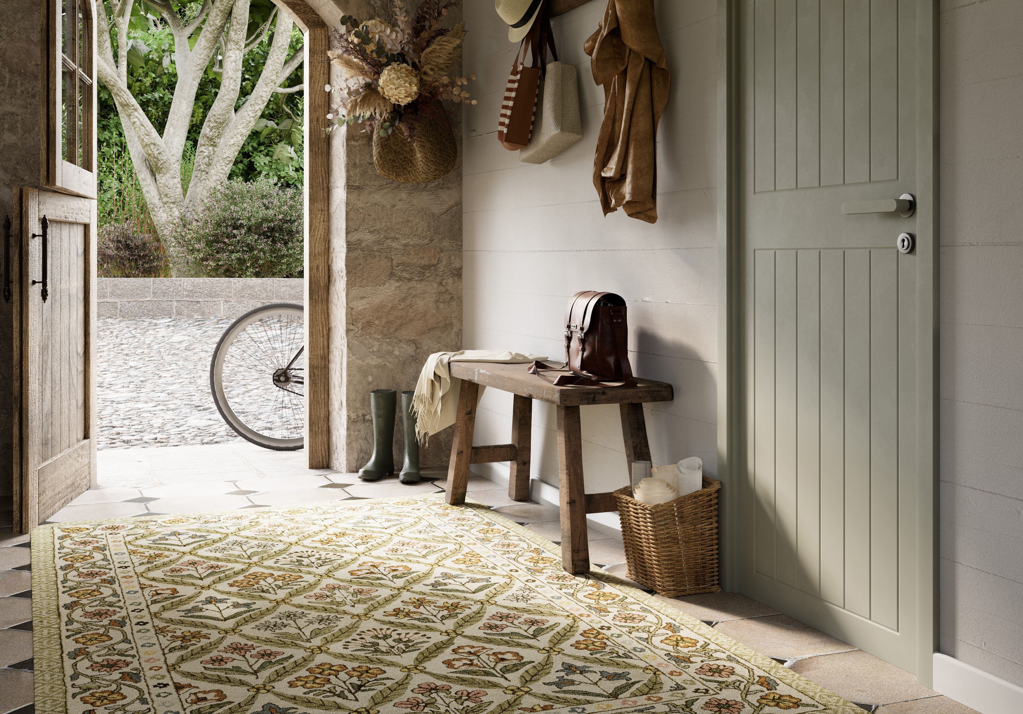 Cotswold Lattice Hand Tufted Rug RUGS - wool Momeni