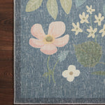 Rifle Paper Co. x Loloi Cotswolds Teal Rug RUGS - synthetic Loloi