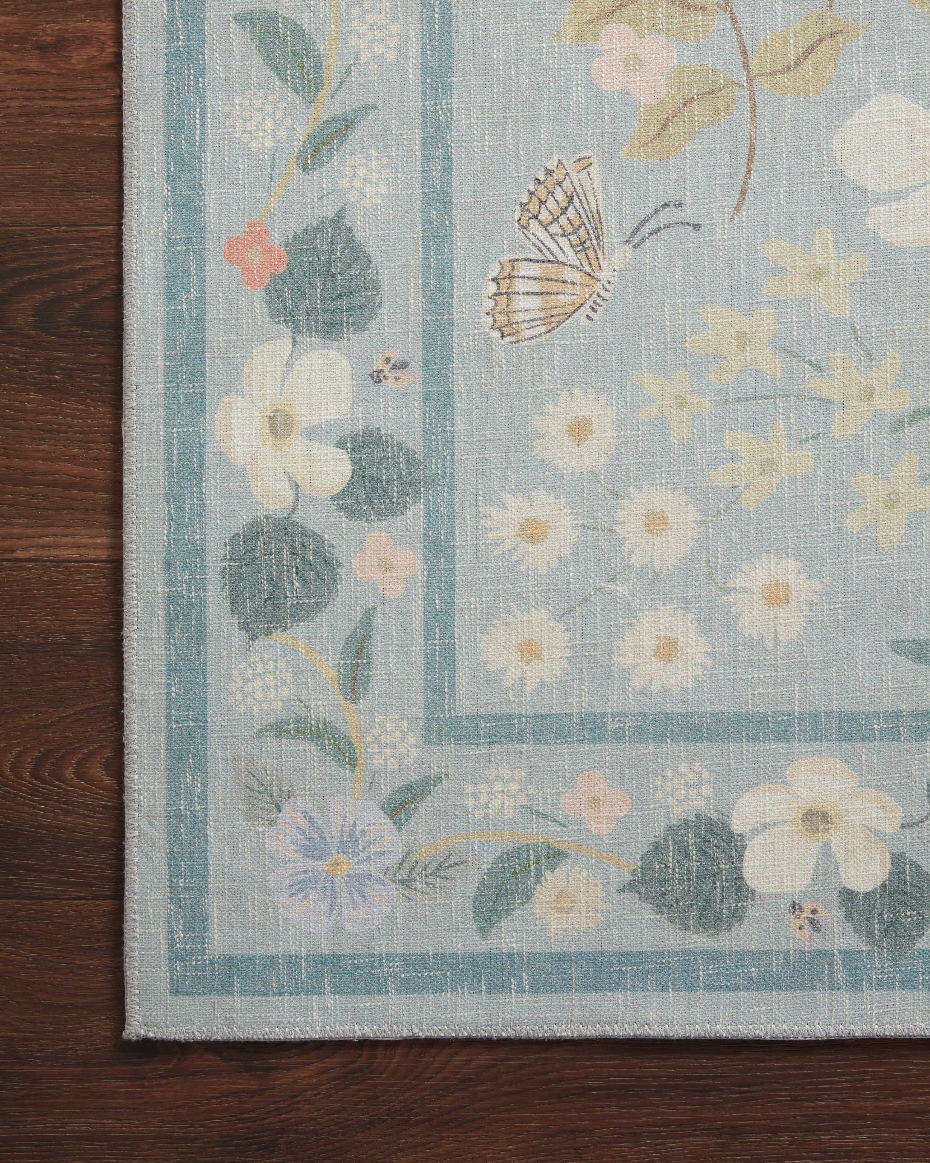 Rifle Paper Co. X Loloi/ Cotswolds Willow Sky Rug 3 - RUGS - patterned Loloi