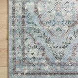 Rifle Paper Co. x Loloi Courtyard Chateau Blue Rug 3-patterned rugs Loloi