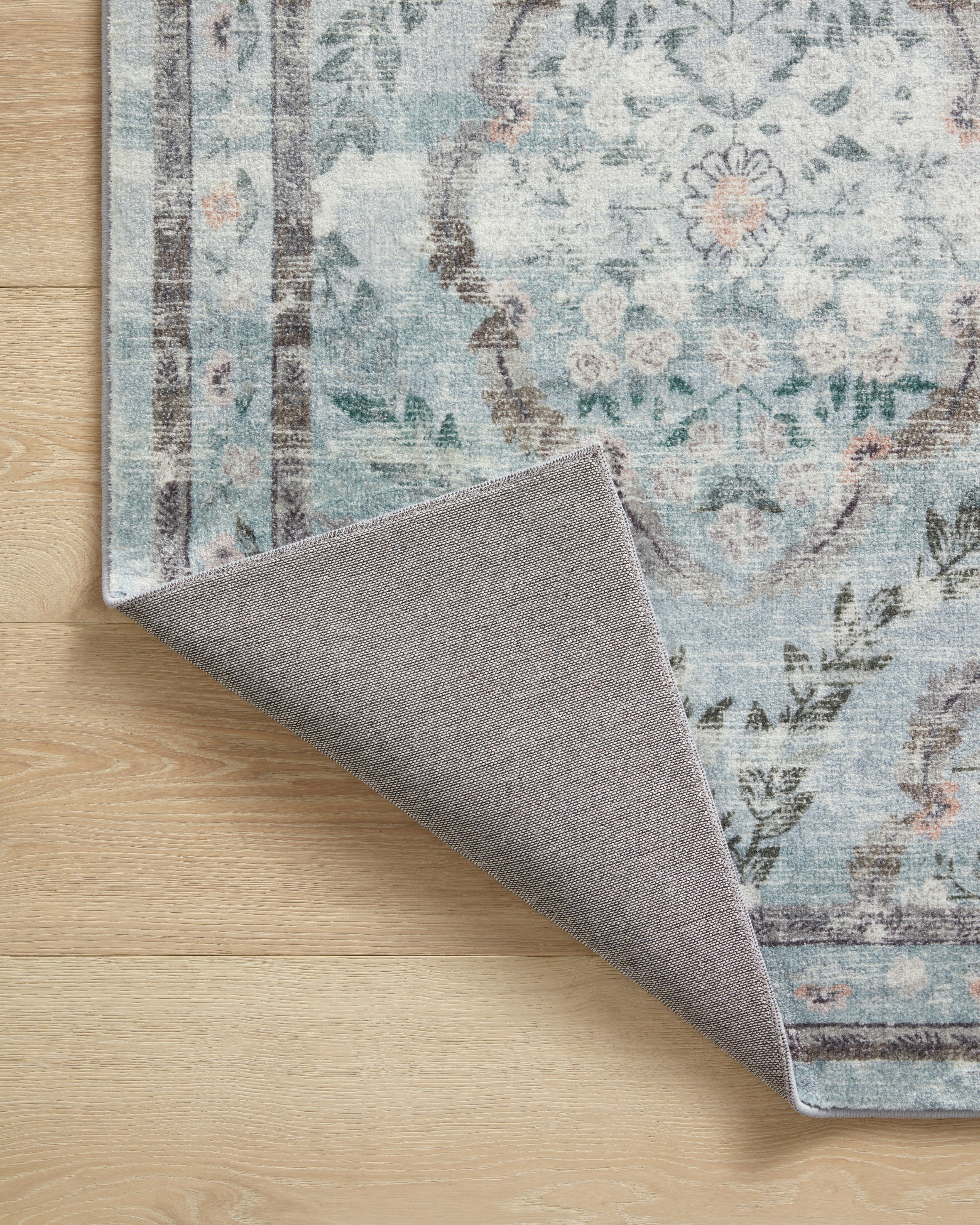 Rifle Paper Co. x Loloi Courtyard Chateau Blue Rug 3-patterned rugs Loloi