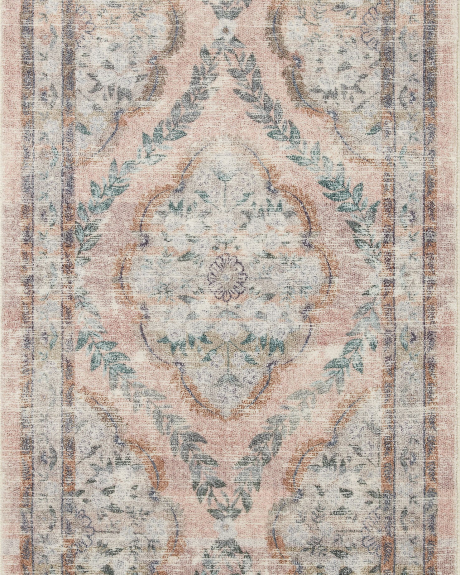 Rifle Paper Co. x Loloi Courtyard Chateau Blush Rug 3-patterned rugs Loloi