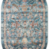 Rifle Paper Co. x Loloi Courtyard Eve Blue Rug 3-patterned rugs Loloi