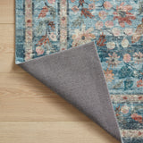 Rifle Paper Co. x Loloi Courtyard Eve Blue Rug 3-patterned rugs Loloi