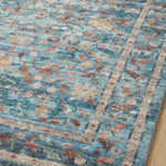 Rifle Paper Co. x Loloi Courtyard Eve Blue Rug 3-patterned rugs Loloi