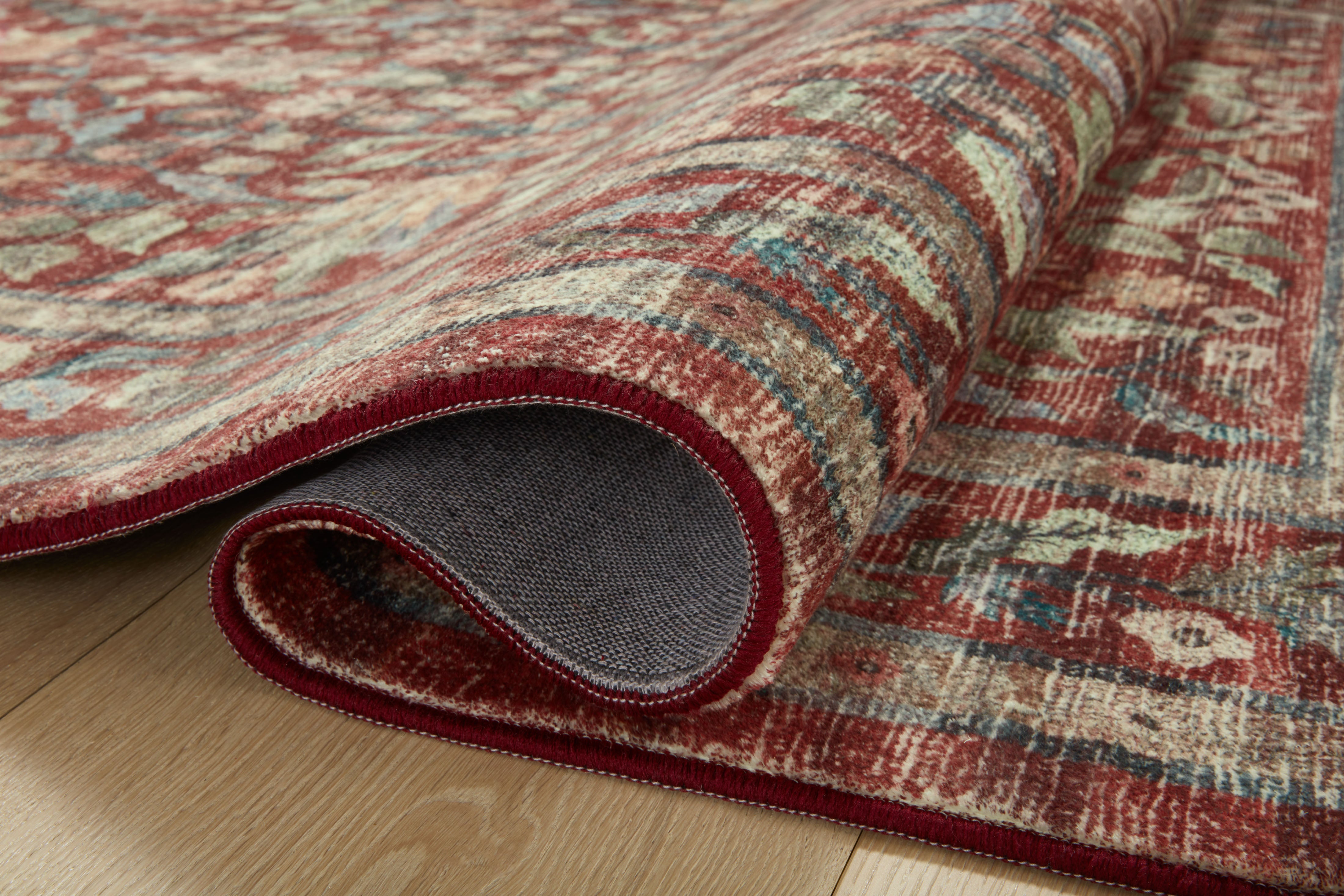 Rifle Paper Co. x Loloi Courtyard Eve Crimson Rug 3-patterned rugs Loloi