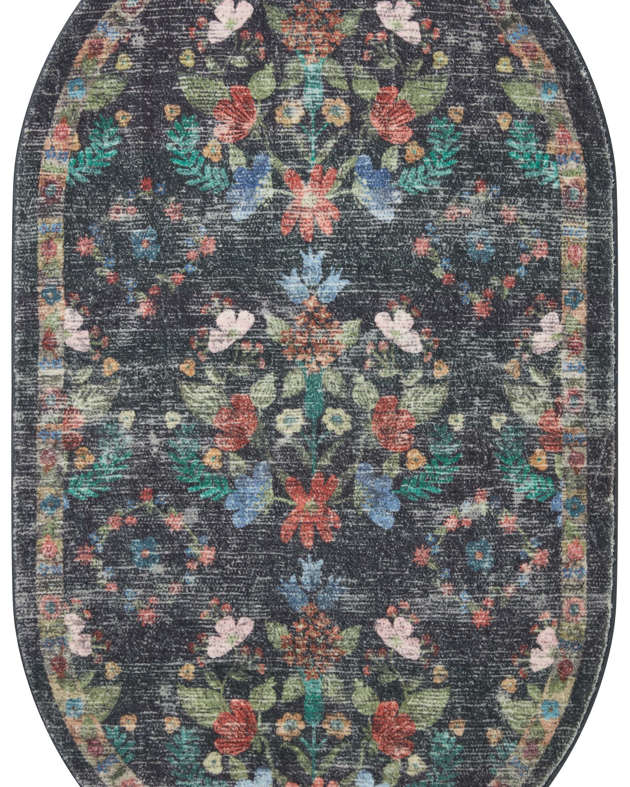 Rifle Paper Co. x Loloi Courtyard Seville Charcoal Rug 3-patterned rugs Loloi