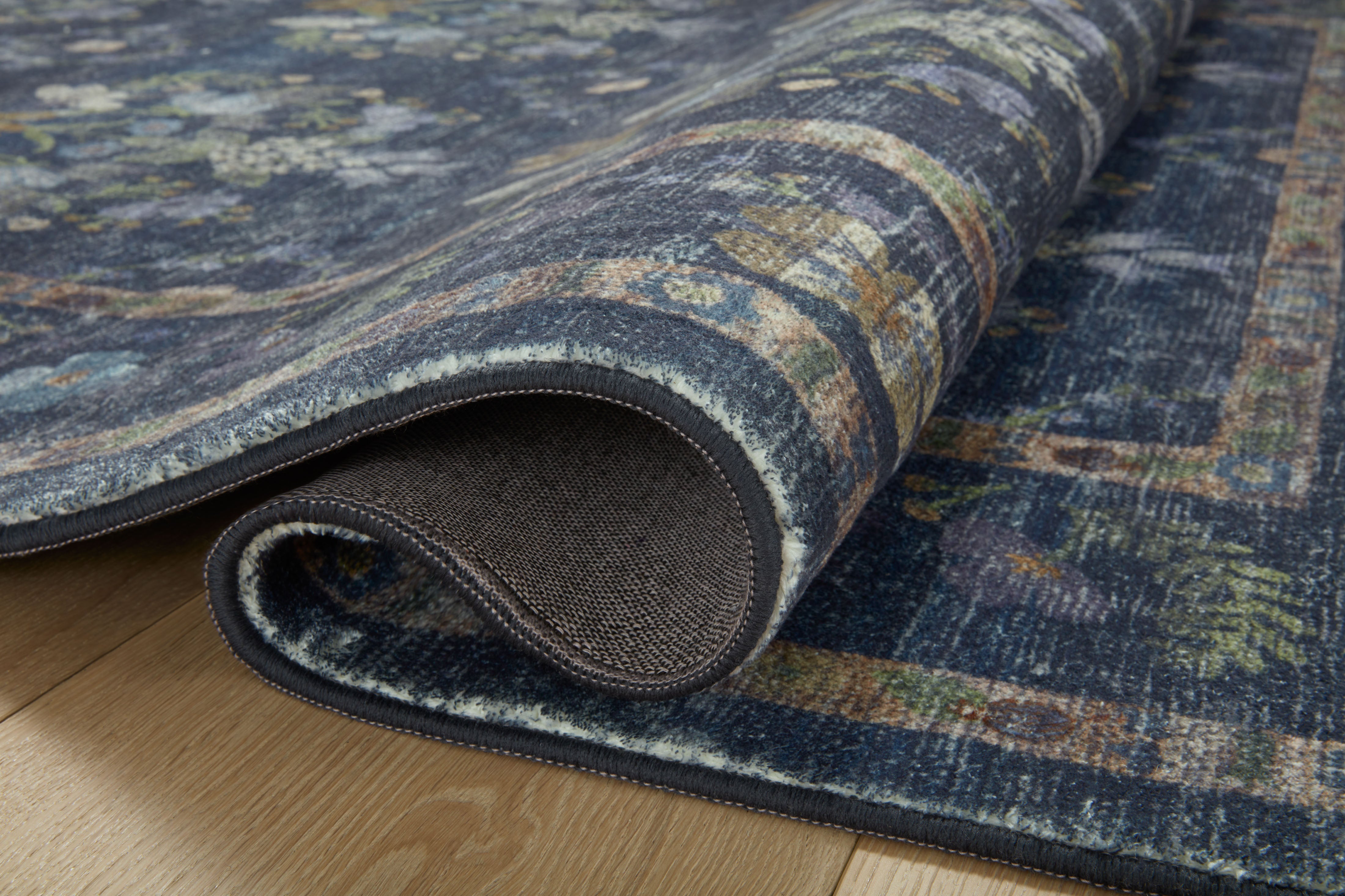 Rifle Paper Co. x Loloi Courtyard Seville Navy Rug 3-patterned rugs Loloi