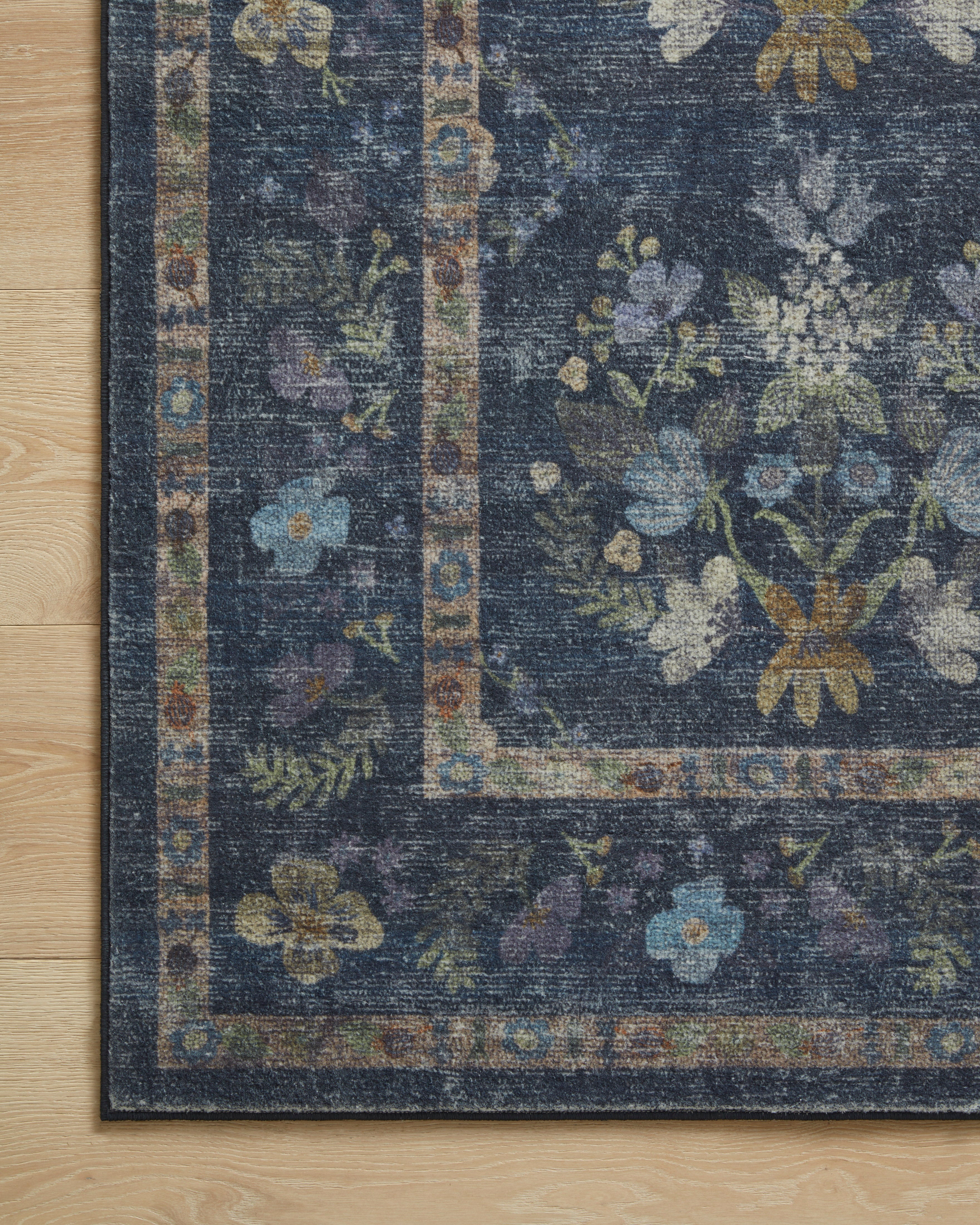 Rifle Paper Co. x Loloi Courtyard Seville Navy Rug 3-patterned rugs Loloi