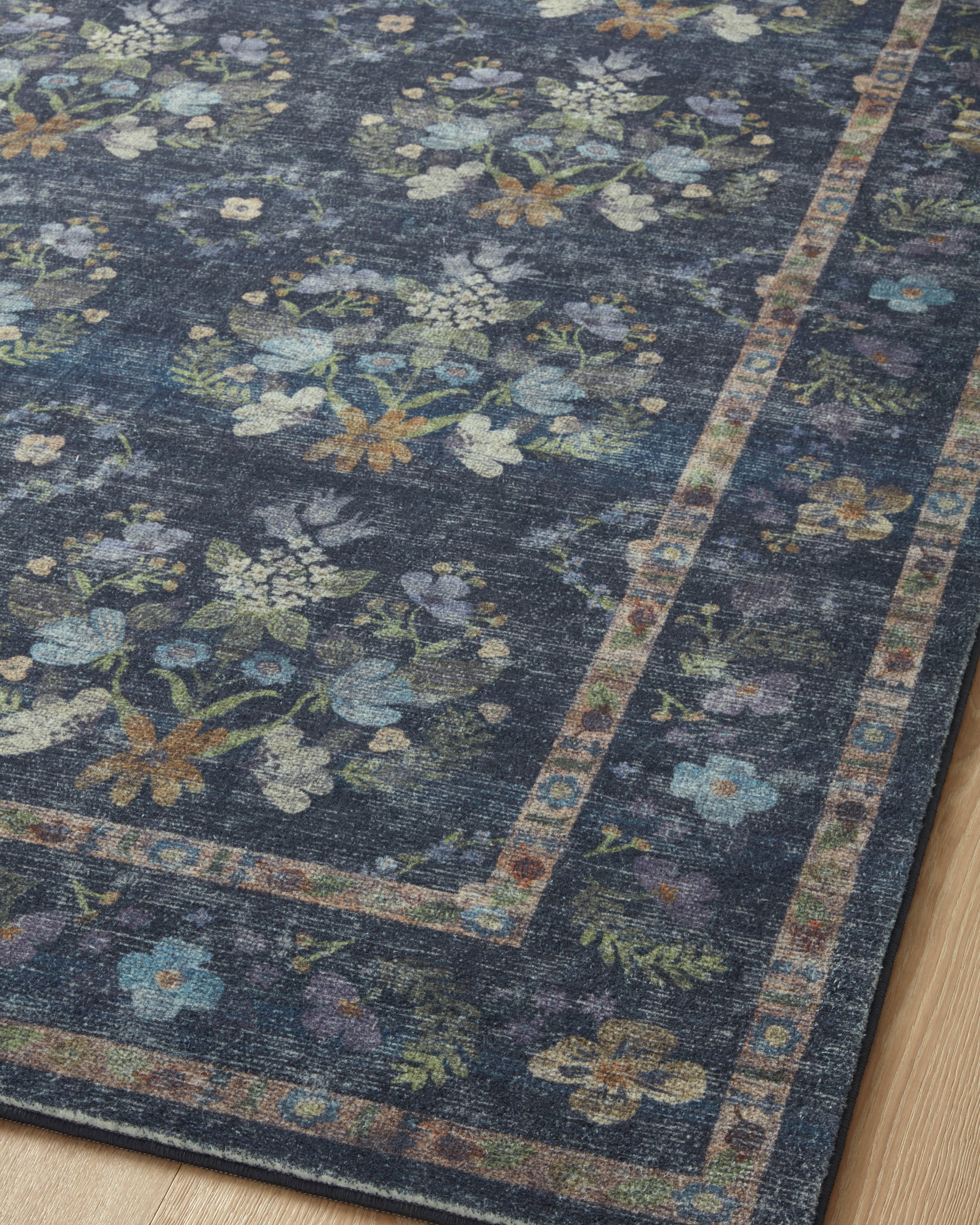 Rifle Paper Co. x Loloi Courtyard Seville Navy Rug 3-patterned rugs Loloi