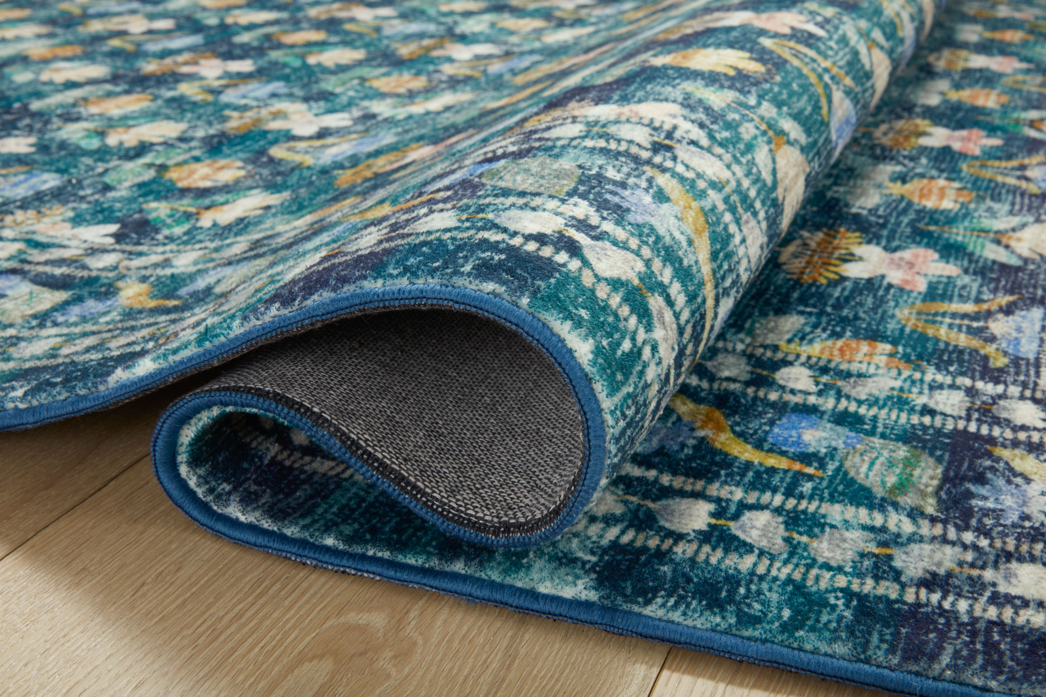 Rifle Paper Co. x Loloi Courtyard Emerald Oval Rug RUGS - synthetic Loloi
