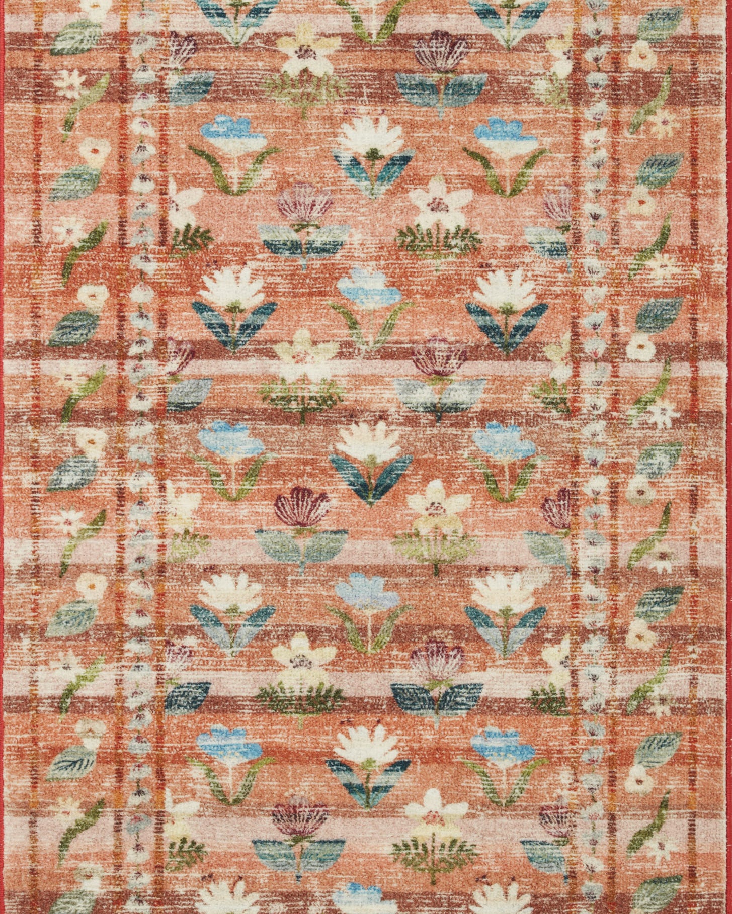 Rifle Paper Co. x Loloi Courtyard Hadley Terracotta Rug 3-patterned rugs Loloi