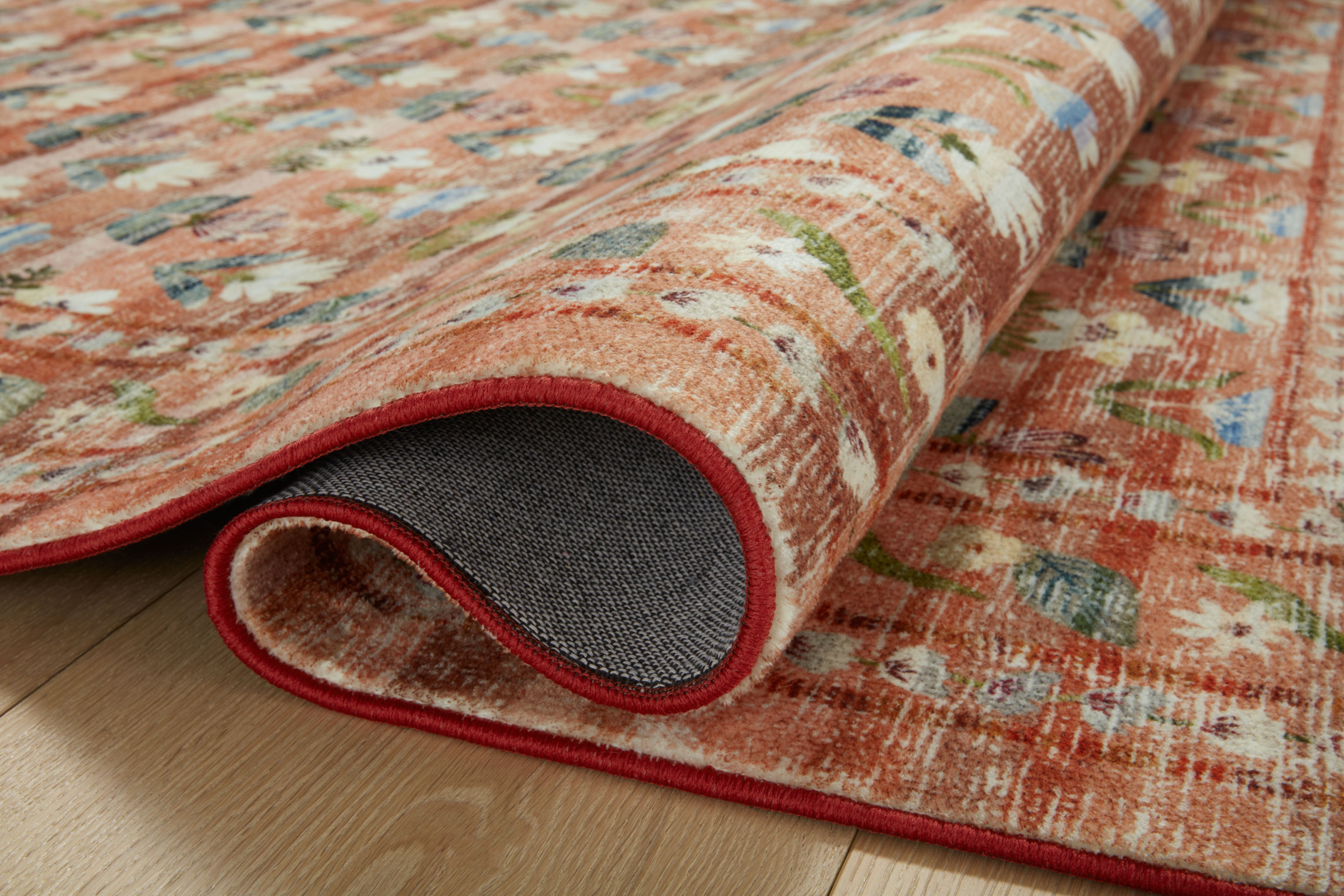Rifle Paper Co. x Loloi Courtyard Hadley Terracotta Rug 3-patterned rugs Loloi