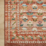 Rifle Paper Co. x Loloi Courtyard Hadley Terracotta Rug 3-patterned rugs Loloi