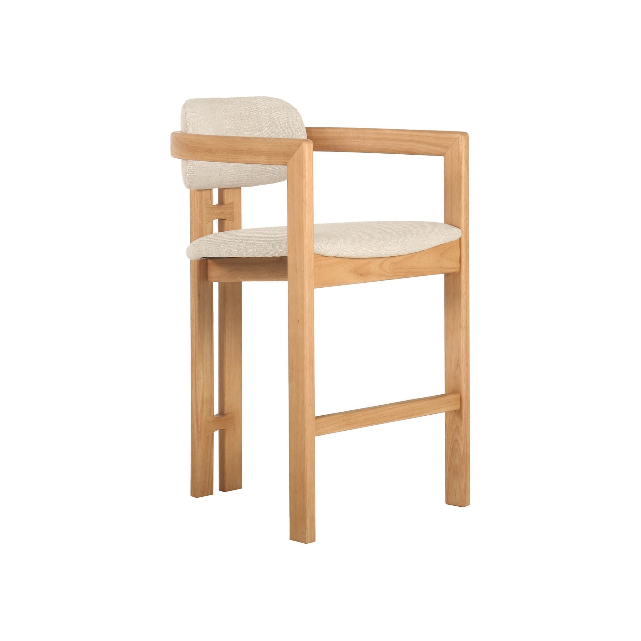 Monterei Counter Stool FURNITURE - bar/counter stool LH IMPORTS Cream Tweed