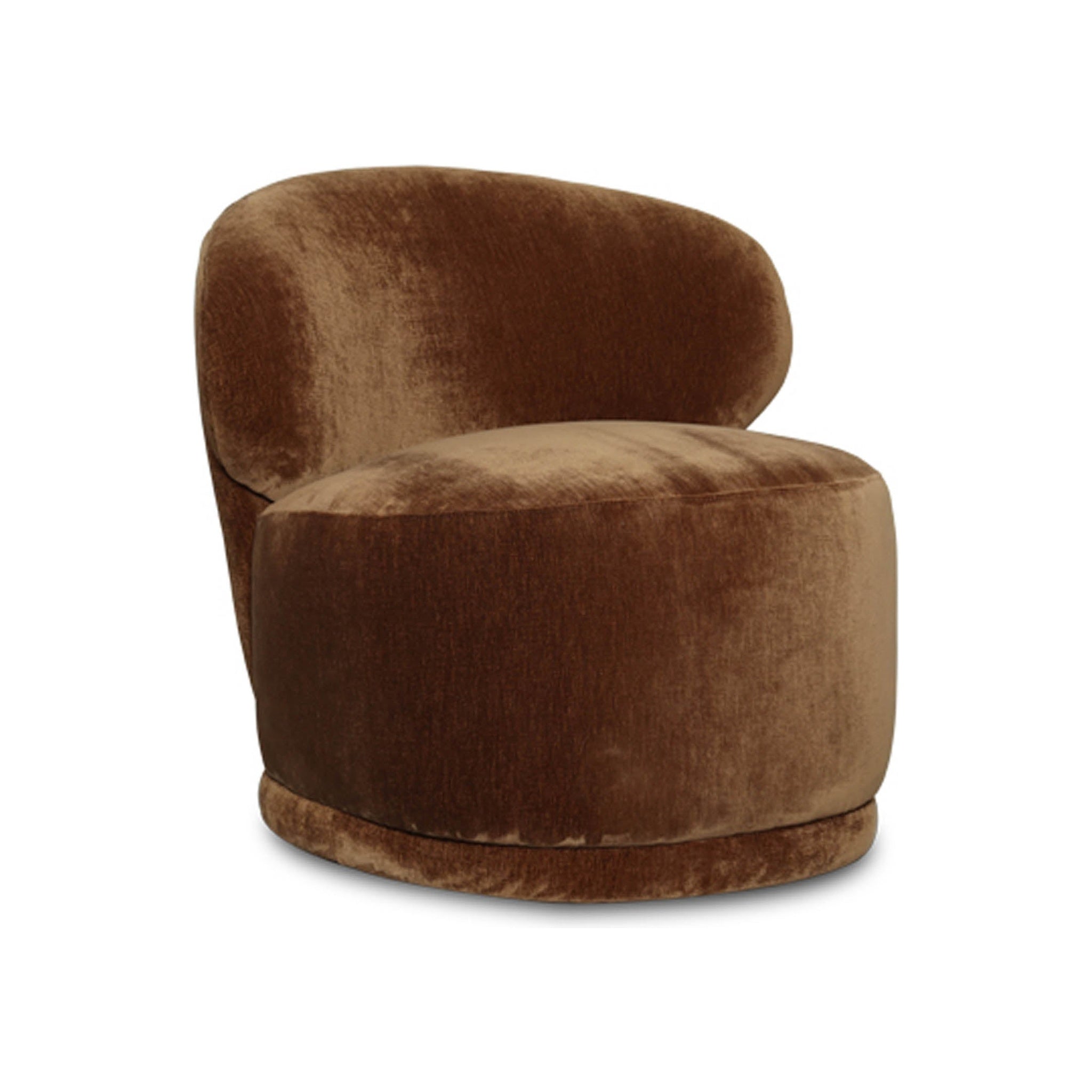 Rolla Club Chair FURNITURE - club chairs LH IMPORTS Distressed Velvet Bronze