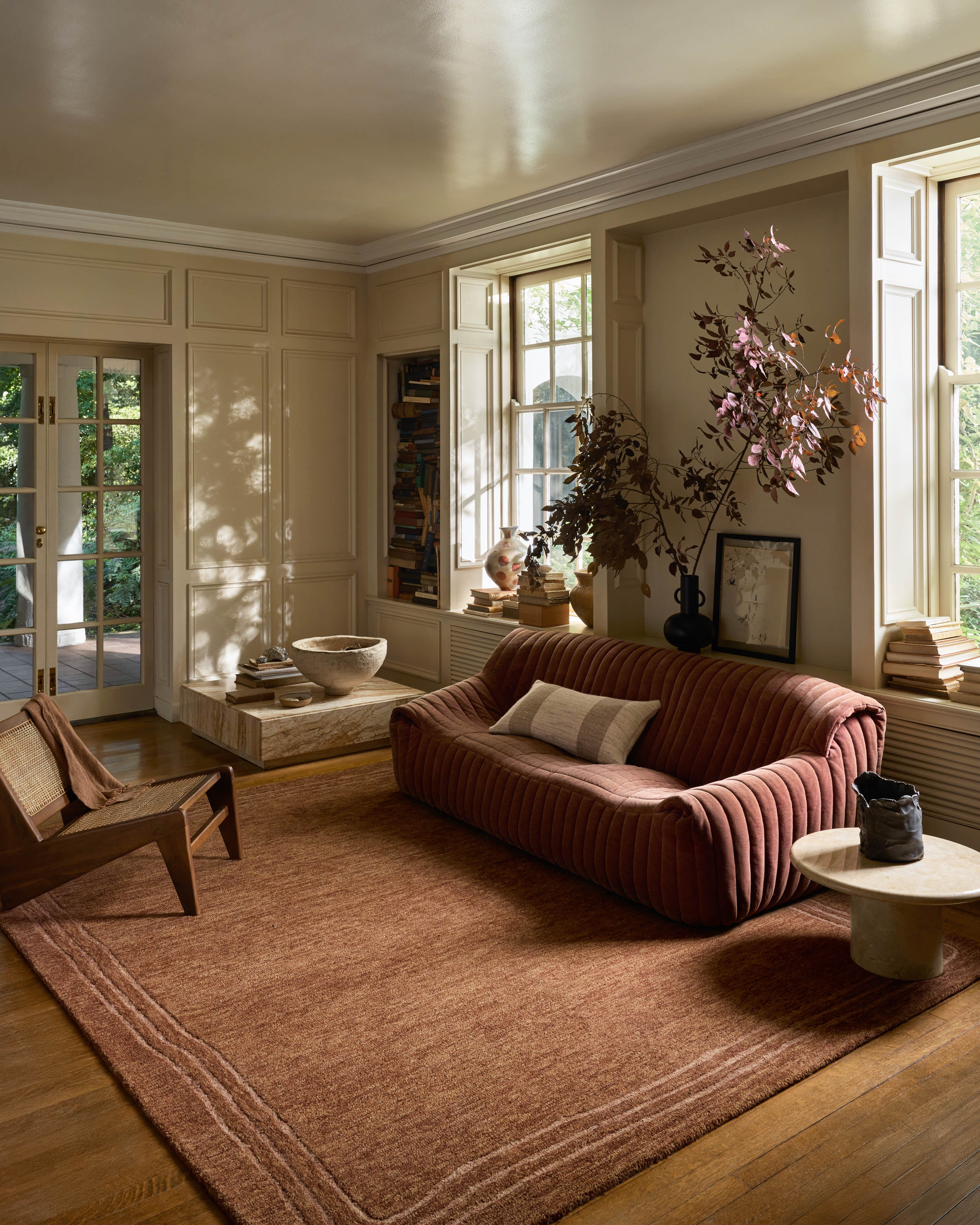 Leanne Ford x Loloi Craven Spice / Rose Sample Rug RUGS - wool Loloi