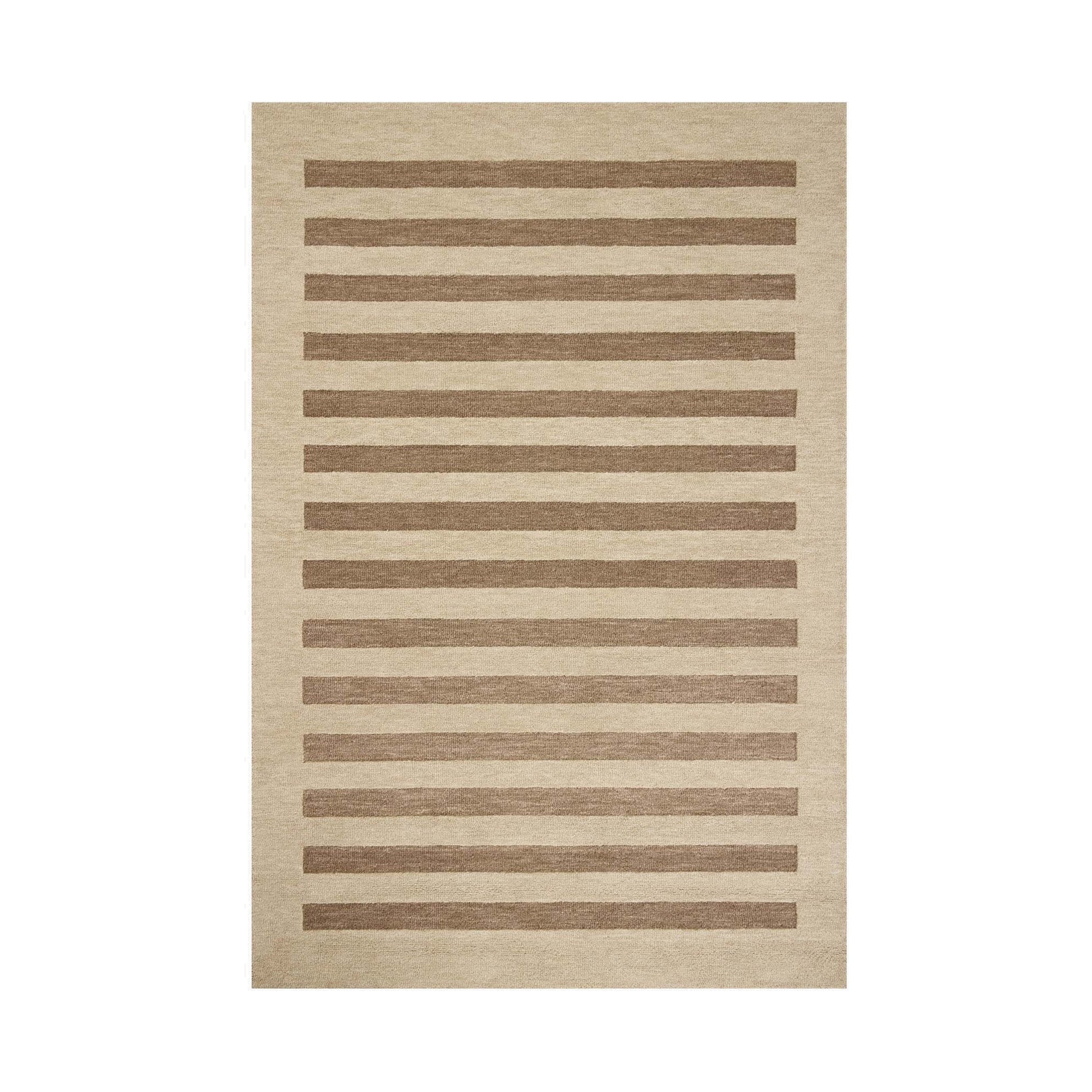 Leanne Ford x Loloi Craven Oatmeal / Bark Rug RUGS - wool Loloi