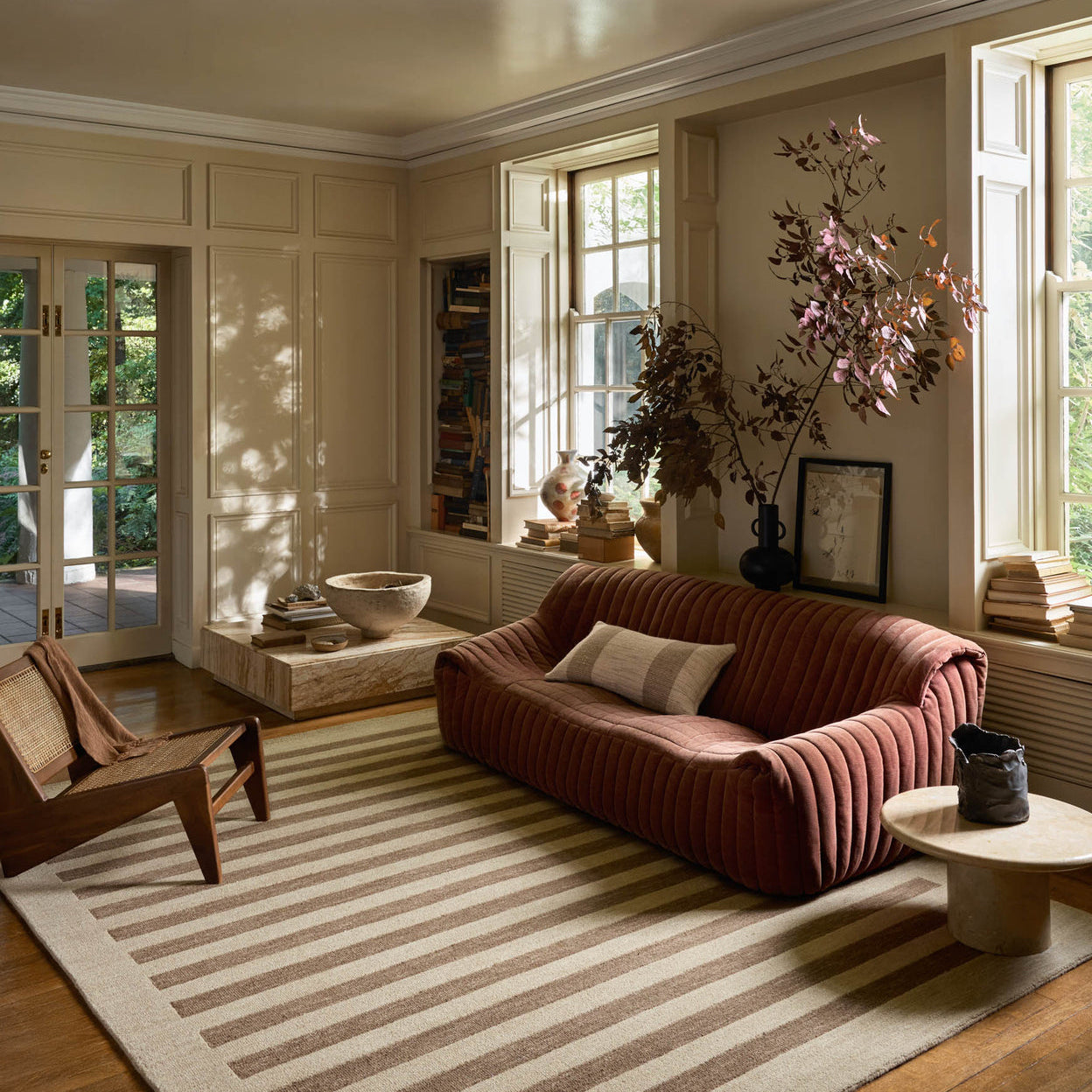 Leanne Ford x Loloi Craven Oatmeal / Bark Rug RUGS - wool Loloi