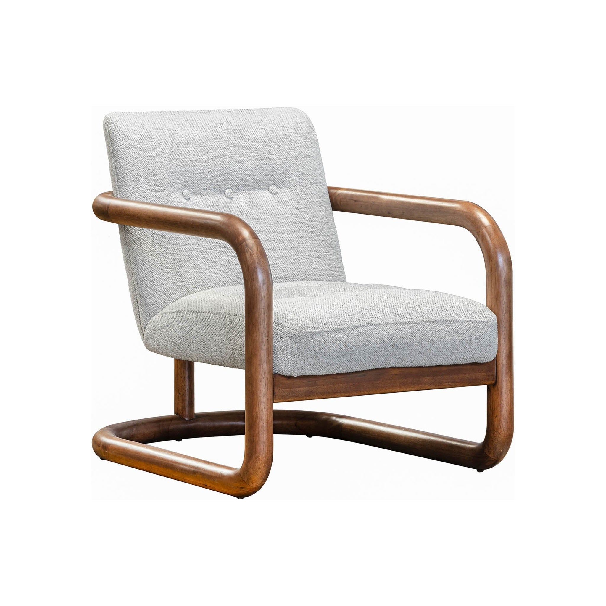 Curb Club Chair, Ivory