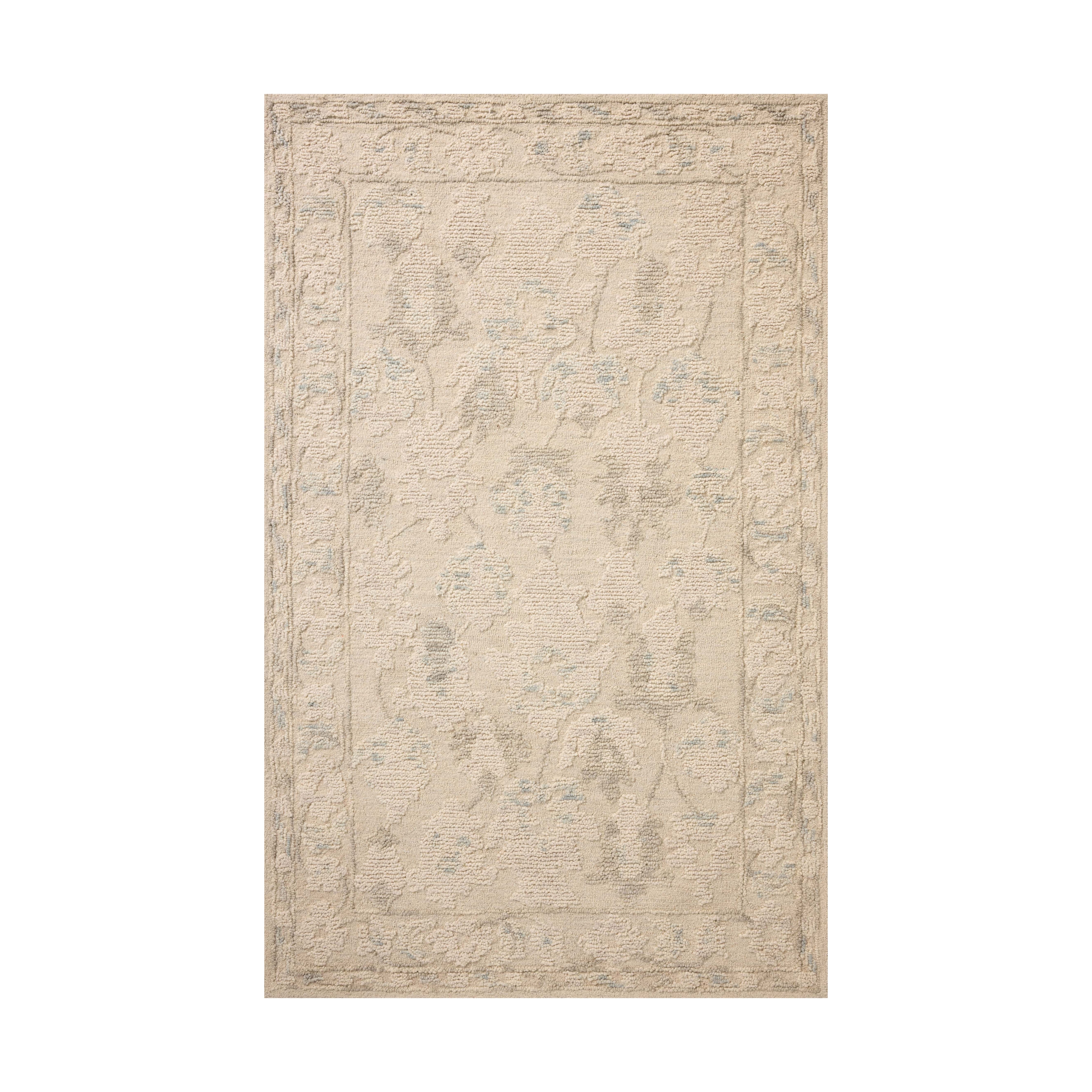 Loloi Cynthia Ivory / Sky Rug RUGS - wool Loloi 18" x 18" sample