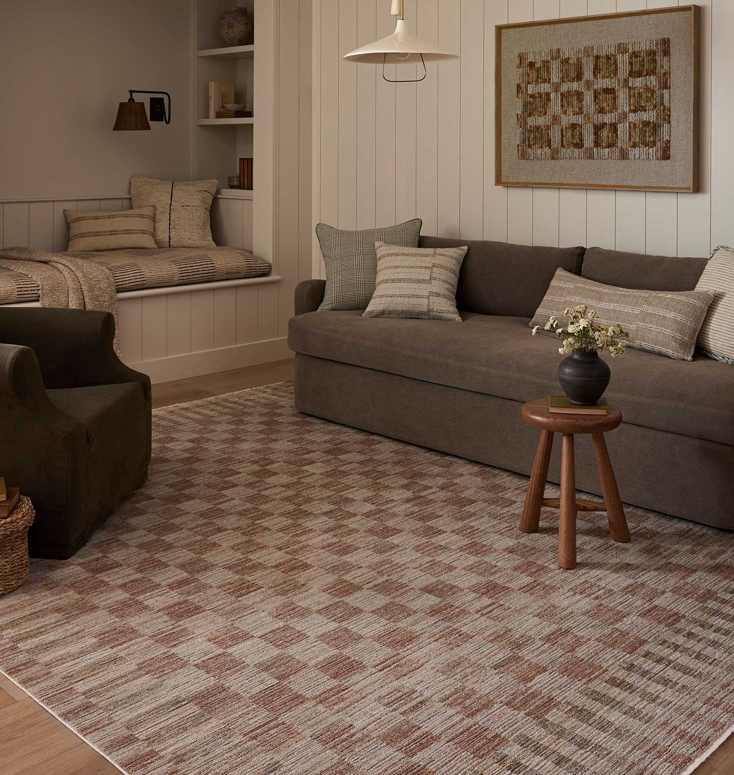 OVERSTOCK RUG - Amber Lewis x Loloi Cali Brick / Natural - 2'7" x 8' IN STORE - Sale Rugs Loloi