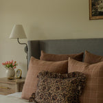 Layla Floral Ruffle Pillow Cover 2 - PILLOWS - Block print - warm Rug & Weave Pillows
