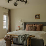 Layla Floral Ruffle Pillow Cover 2 - PILLOWS - Block print - warm Rug & Weave Pillows