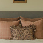 Layla Floral Ruffle Pillow Cover 2 - PILLOWS - Block print - warm Rug & Weave Pillows