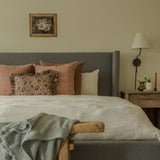 Layla Floral Ruffle Pillow Cover 2 - PILLOWS - Block print - warm Rug & Weave Pillows