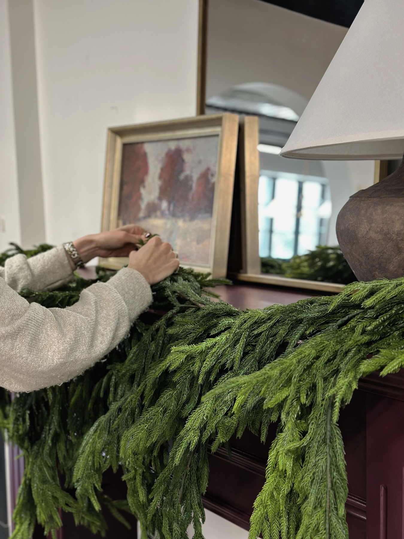 Faux Dripping Pine Garland - Rug & Weave