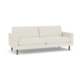 EQ3 Custom Fabric Joan 83" Sofa - Walnut Leg