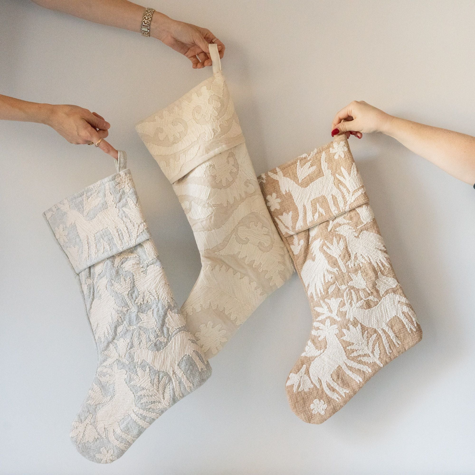 Ice Linen Stocking - Rug & Weave