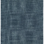 Crosshatch Denim Hand Micro Hooked Wool Rug-Rug & Weave