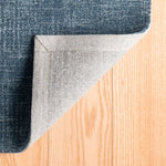 Crosshatch Denim Hand Micro Hooked Wool Rug-Rug & Weave
