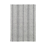 Melange Stripe Handwoven Indoor/Outdoor Rug RUGS - synthetic Dash & Albert Grey/Black 2' x 3'