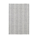 Melange Stripe Handwoven Indoor/Outdoor Rug RUGS - synthetic Dash & Albert Grey/Ivory 2' x 3'