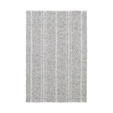 Melange Stripe Handwoven Indoor/Outdoor Rug RUGS - synthetic Dash & Albert Grey/Ivory 2' x 3'