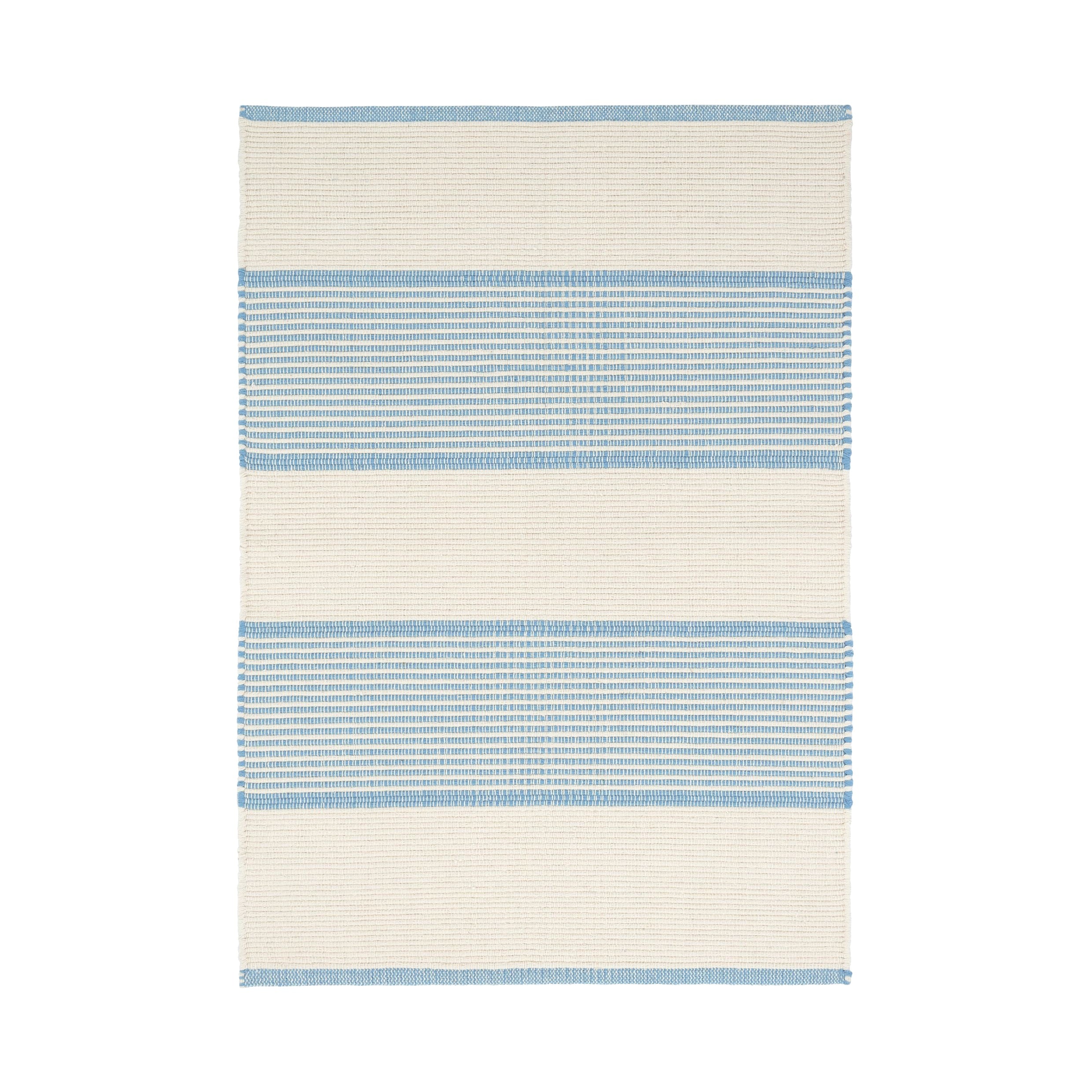 La Mirada Handwoven Cotton Rug RUGS - cotton Dash & Albert Asiatic Blue 2' x 3'
